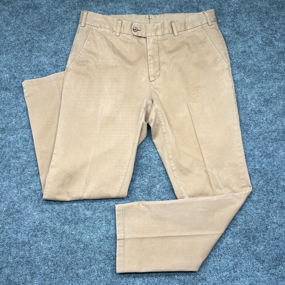 Suit Supply Mens 36x29‎ Beige Brown Porto INT Stretch